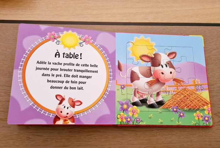 Livre puzzle une journée à la ferme en très bon état - photo numéro 5