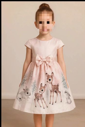 Magnifique robe de princesse animaux de la forêt neuve 6 ans fille
