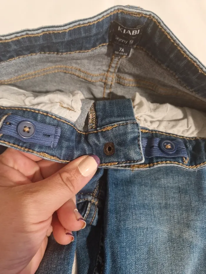 Pantalon jean skinny 7 ans 120-125 cm Kiabi - photo numéro 3