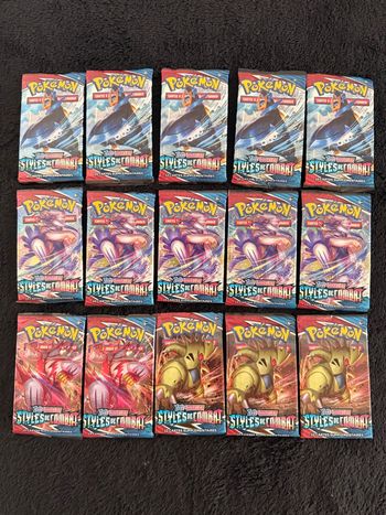15 boosters Pokemon EB05 Styles de Combat FR non pesés