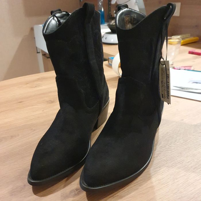 Bottines femme style tchiag noires taille 37 Morgan - photo numéro 8
