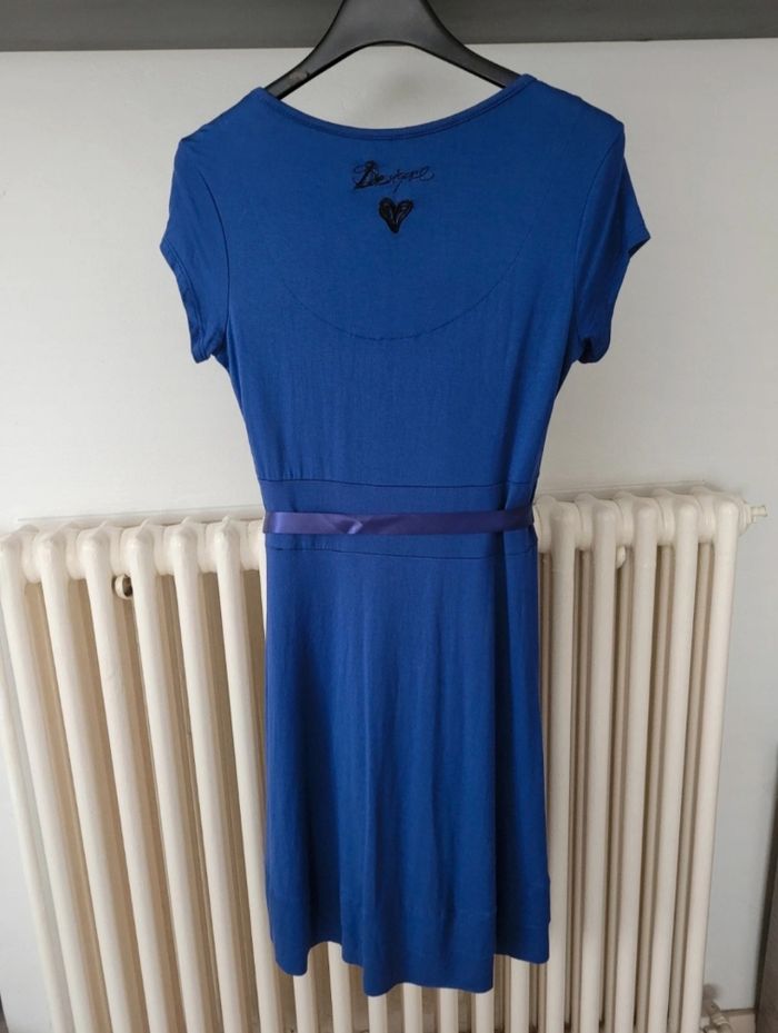 Robe trapèze bleue Desigual - photo numéro 3