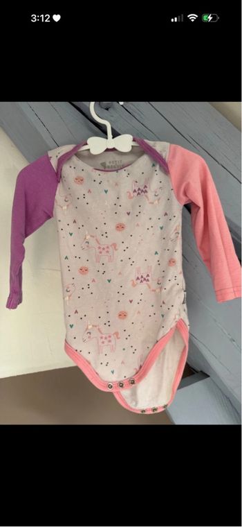 Body manches longues 12 mois 
