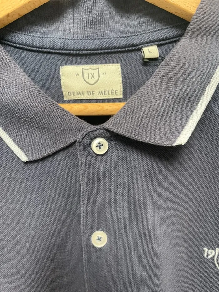 Rugby Polo Vintage Demi de mêlée Mens Large - photo numéro 3