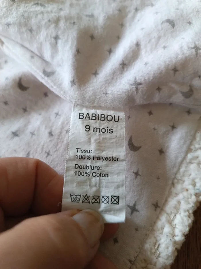 Manteau à capuche Babibou 9 M - photo numéro 4