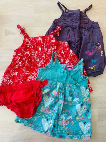 Lot de 3 robes 6 mois Pik Ouic
