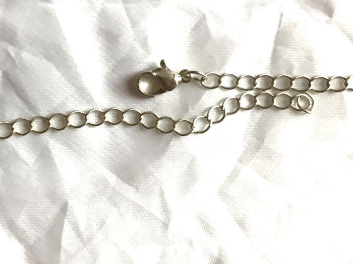 Parure Collier Ras du Cou Tombant Boucles Oreilles Forme Gouttes Bleutées Strass - photo numéro 8