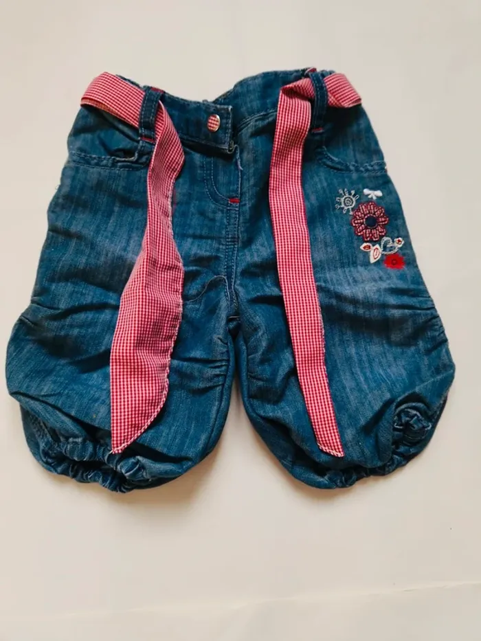 Lot 10 pantalons fille 6 mois - photo numéro 2