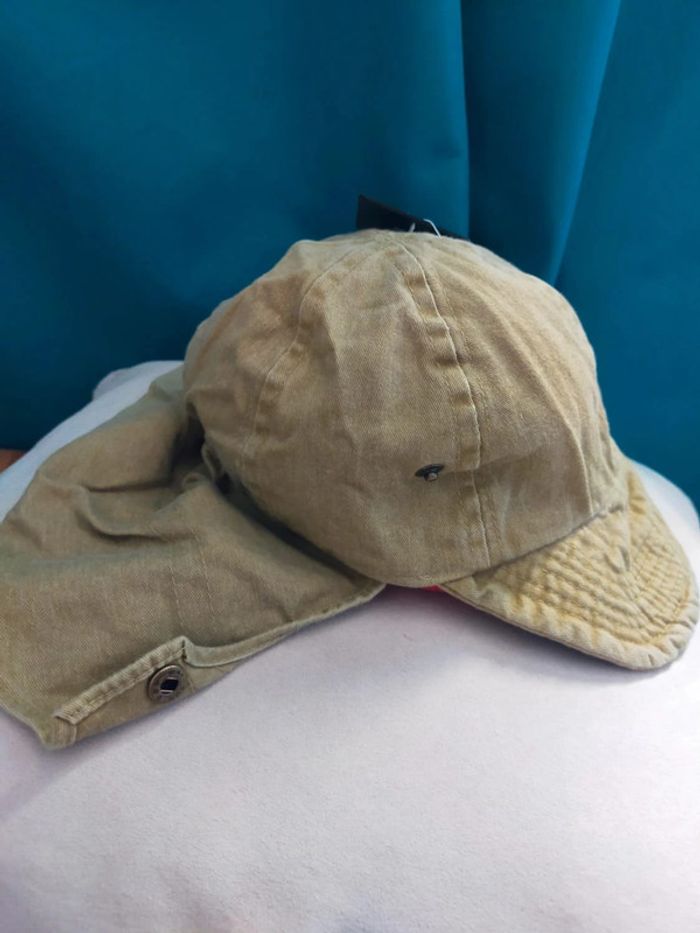 Casquette en jean style saharienne vintage – 100% coton - photo numéro 11