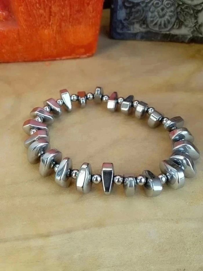 Bracelet homme hématite Neuf