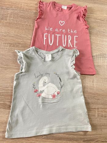 Lot de 2 t-shirts t.9/12m