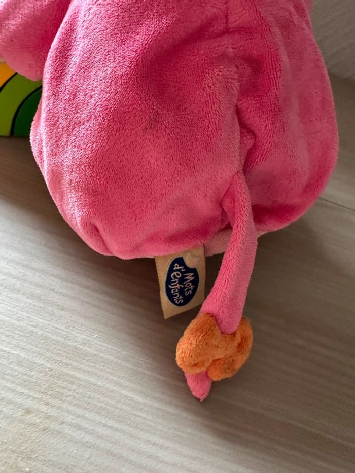 doudou souris jaune rose violet vert Mots d'enfants - photo numéro 3