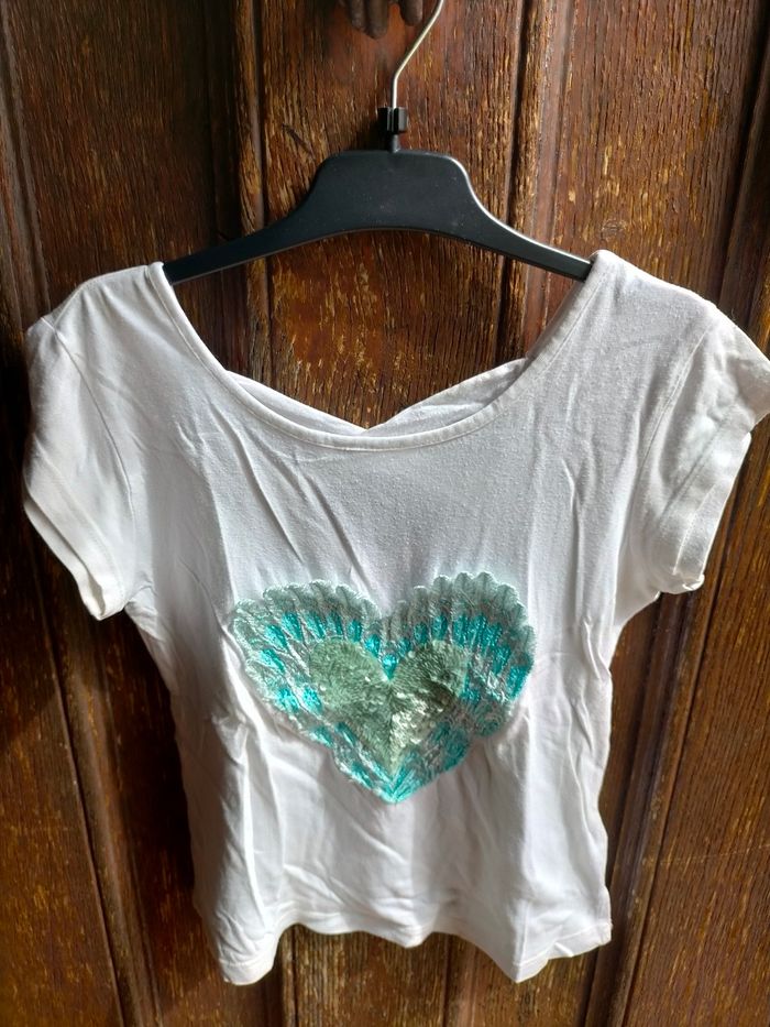 Ravissant tee shirt Billieblush 8 ans - photo numéro 1