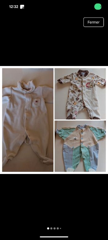 Lot de pyjama naissance 