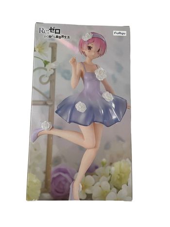 Figurine Re:Zero Trio-Try It Bunnies Ram Flower Dress 21 cm FuRyu neuf