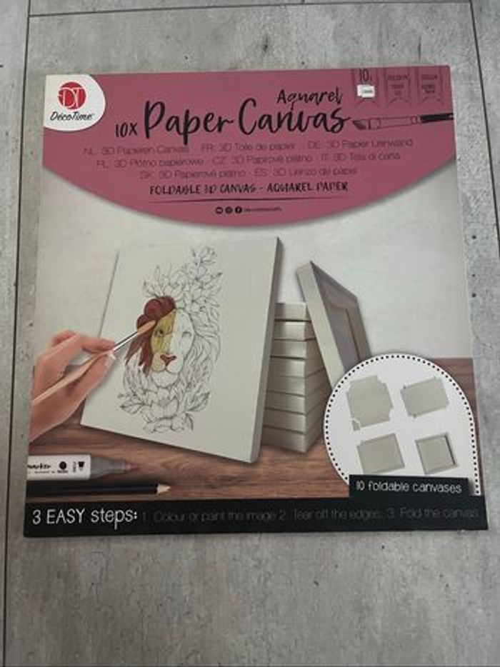 Bloc paper Canvas aquarel