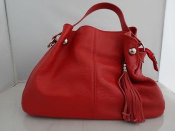 Sac à main en cuir – Rouge – Neuf