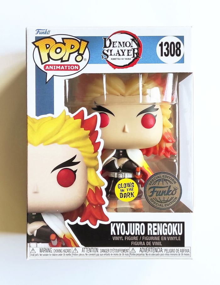 Funko POP Kyojuro Rengoku Glow #1308 - Demon Slayer - Figurine Vinyle