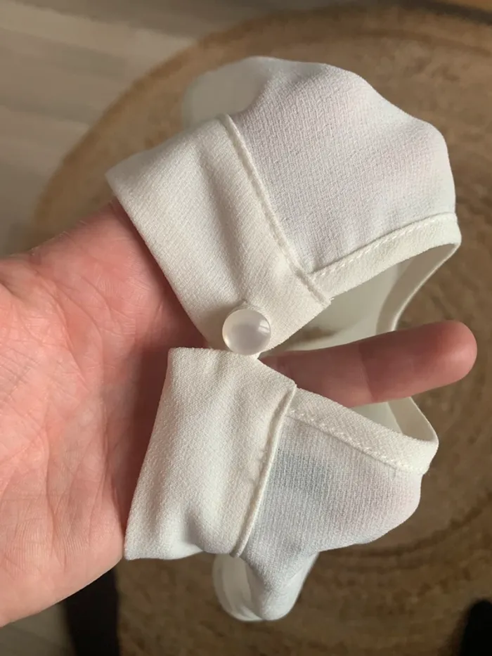 Blouse sans manches écru Primark T.36 parfait état - photo numéro 3