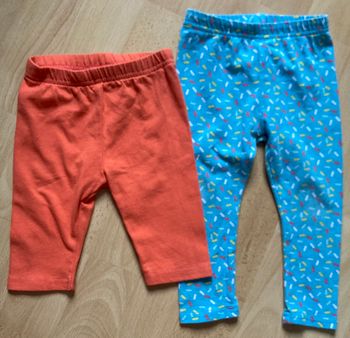 lot 2 leggings légers taille 12 mois