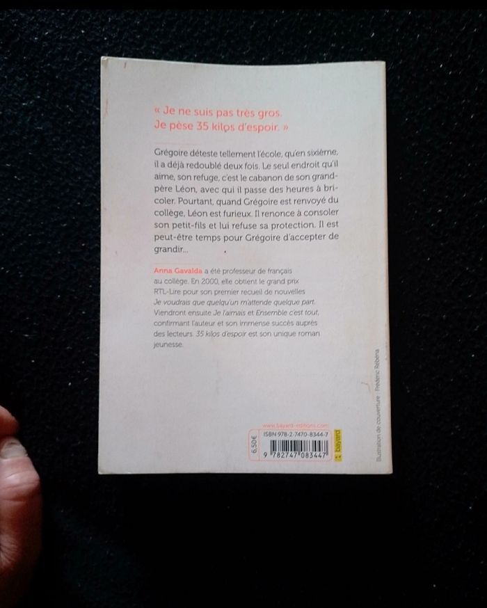 Livre 35 KILOS D'ESPOIR       Anna Gavalda - photo numéro 3