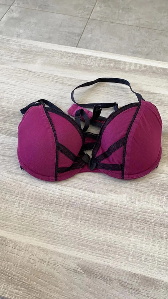 Soutien gorge undiz noir et violet