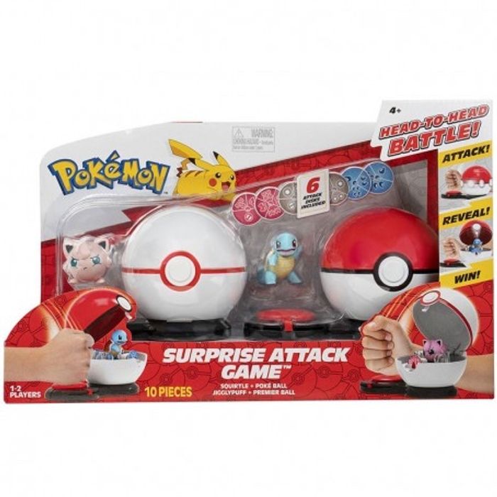 Jeu Pokéball Attaque Surprise Carapuce et Rondoudou Pokémon