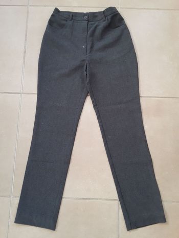 Pantalon gris chiné femme en 36 TBE