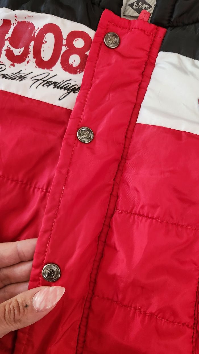 Manteau garçon 12mois Lee Cooper Rouge Blanc - photo numéro 7