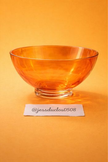 Grand saladier vintage orange – esprit années 70