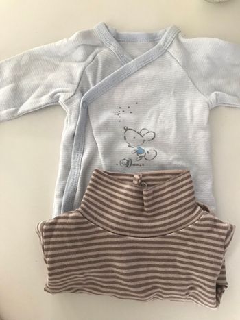 Lot de deux bodies 1mois