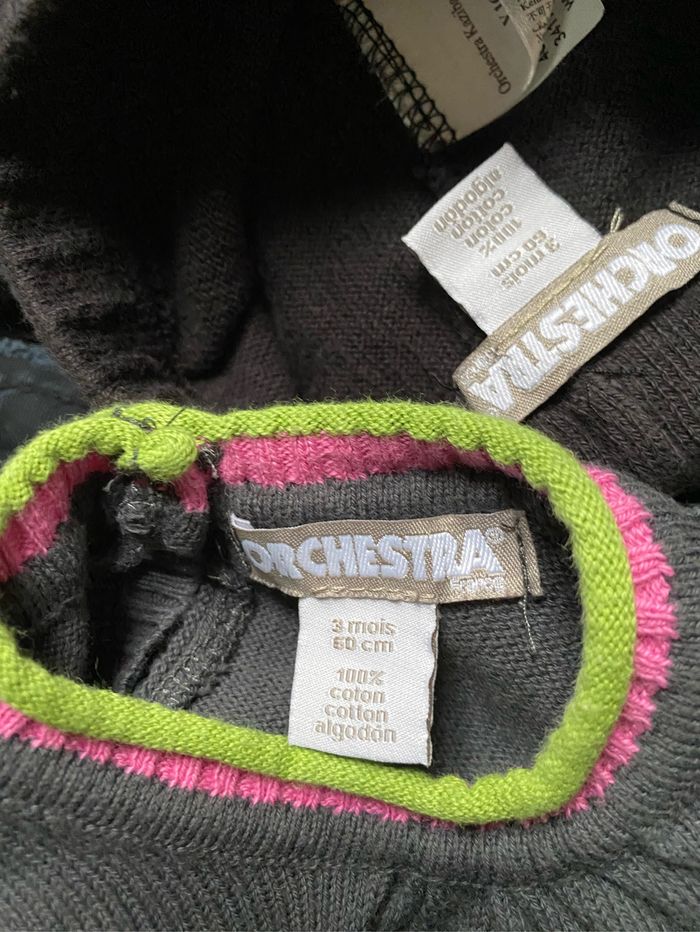 Joli petit ensemble gris coeurs 3 mois Orchestra - photo numéro 8