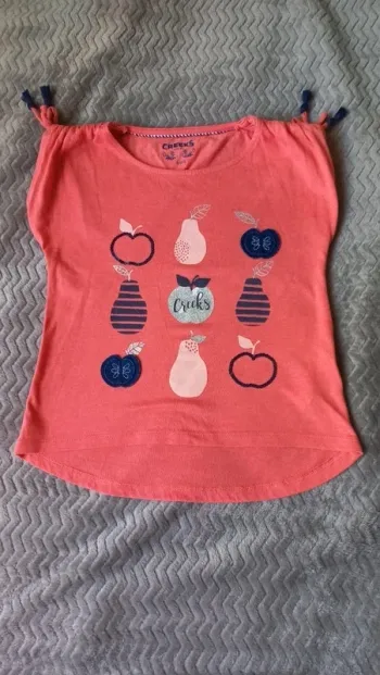 T-shirt sans manche corail creeks