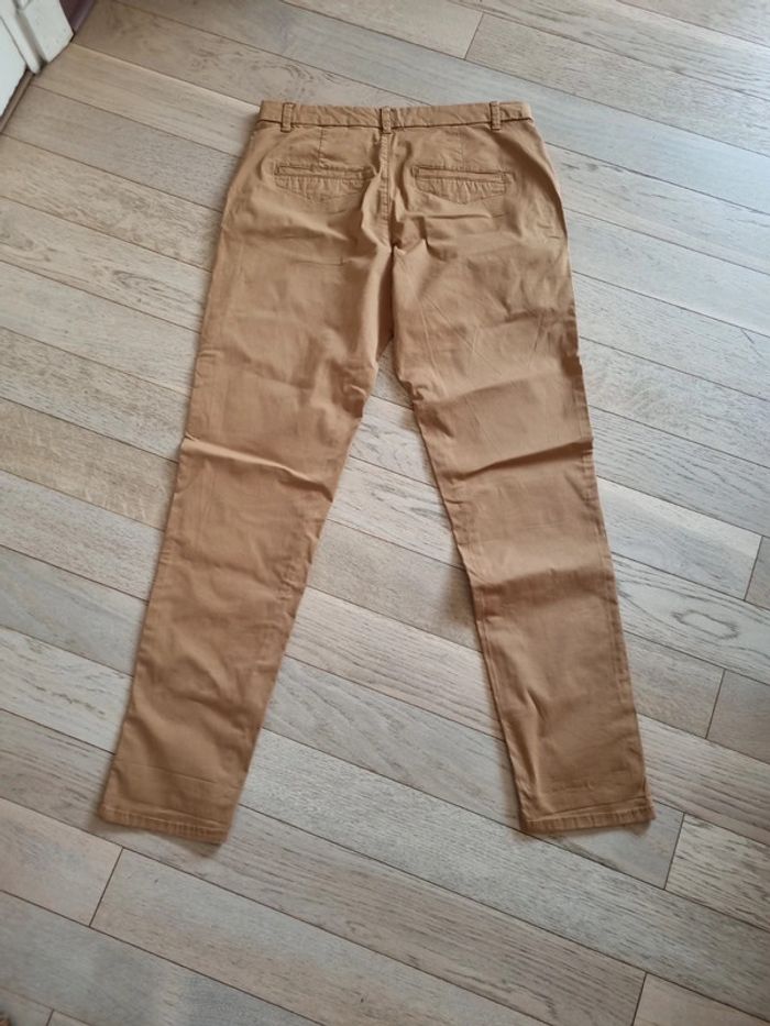 Pantalon camaïeu chino 38 camel - photo numéro 5