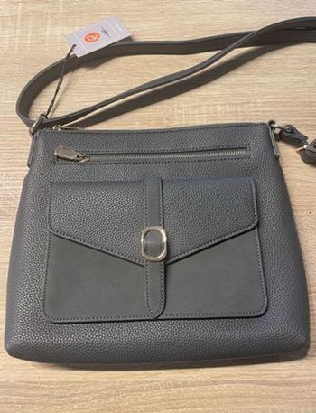Sac bandoulière gris anthracite