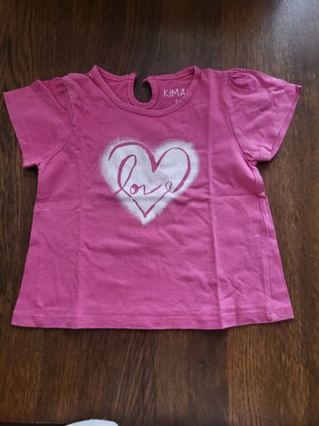 1 tee-shirt manche courte fille 2 ans 