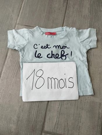 Lot n°327 T-shirt manches courtes Tissaia 18 mois