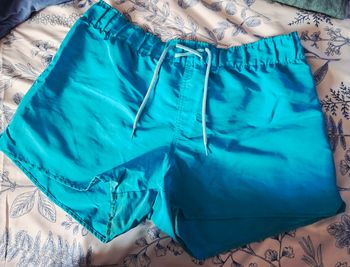 Short de bain bleue turquoise