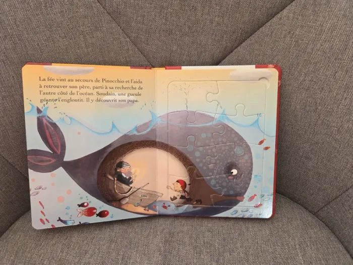 Livre histoire puzzle Pinocchio - photo numéro 3