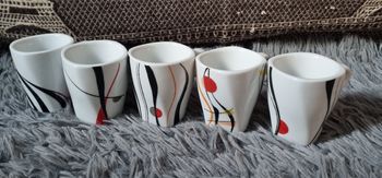 Ensemble de 5 tasses à café Folliet
