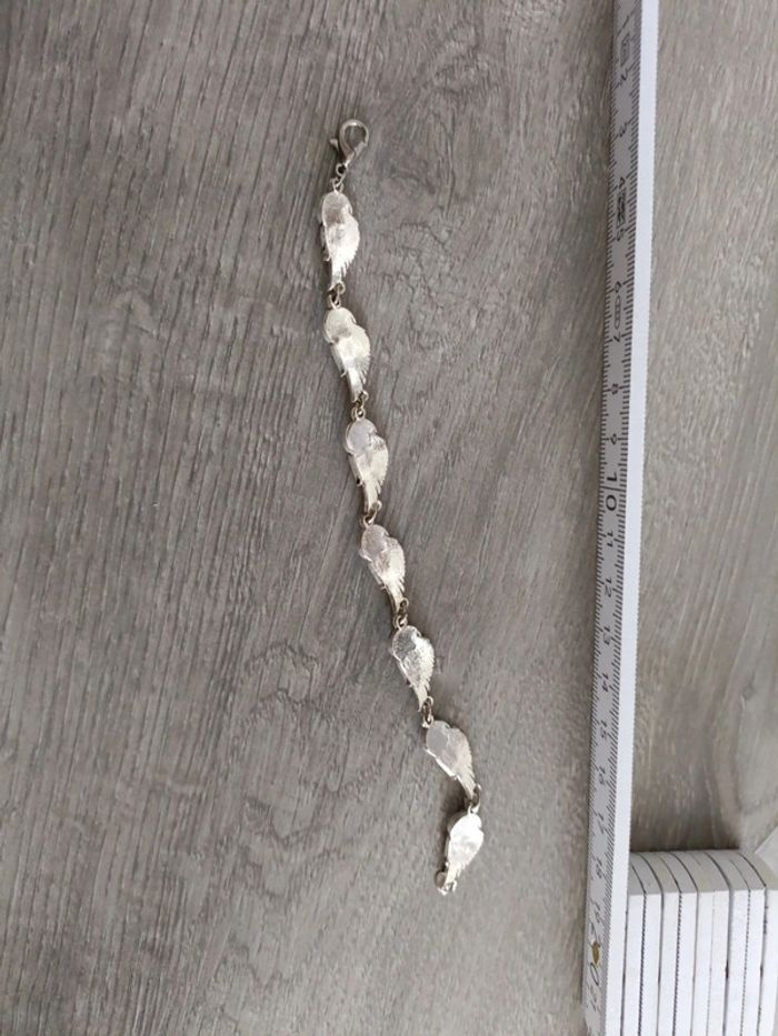 Bracelet œil protecteur ailes en acier inoxydable 17,5 cm - photo numéro 5