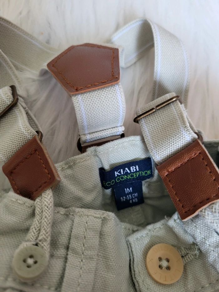 Pantalon chino avec bretelles 1mois kiabi - photo numéro 4