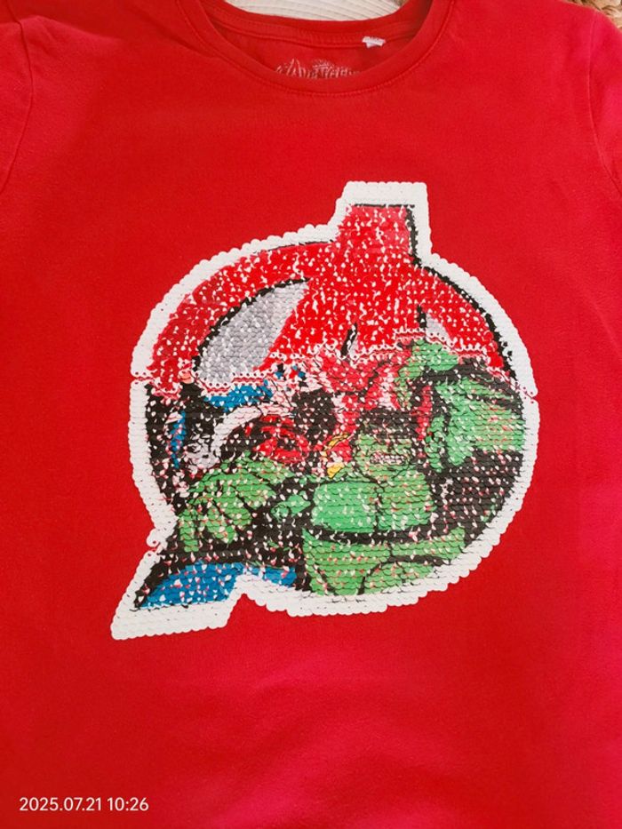T-shirt 9 ans  sequin - photo numéro 2