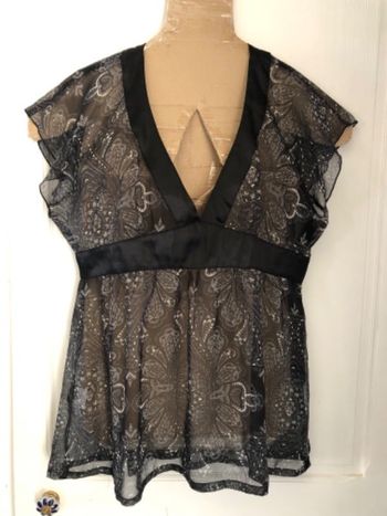 BB13- Blouse fantaisie « Agathe Velmont » T 40 NEUVE