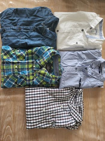 Lot 5 chemises 10 ans