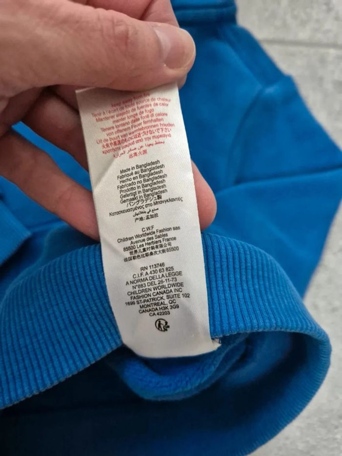 Sweat Timberland zippé bébé garçon 18 mois logo brodé parfait état - photo numéro 4