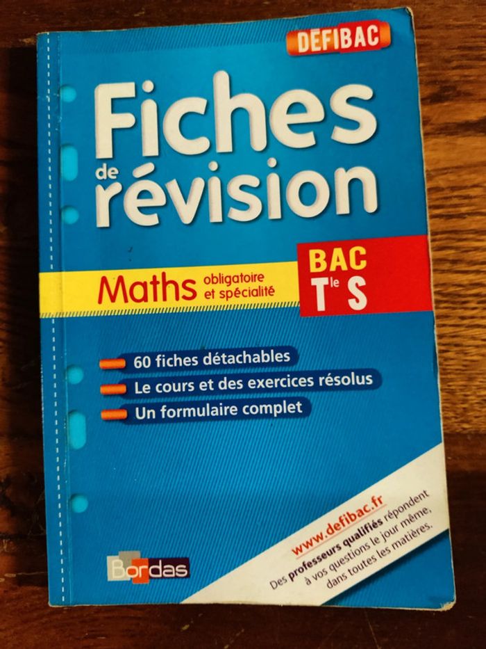 Fiche révision math bac TS