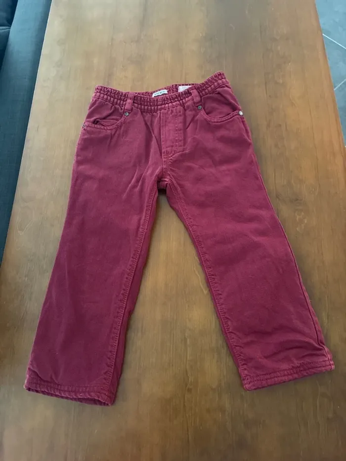 Jeans ikks bordeaux 3 ans