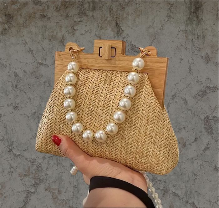 Sac en raphia tressé - photo numéro 3