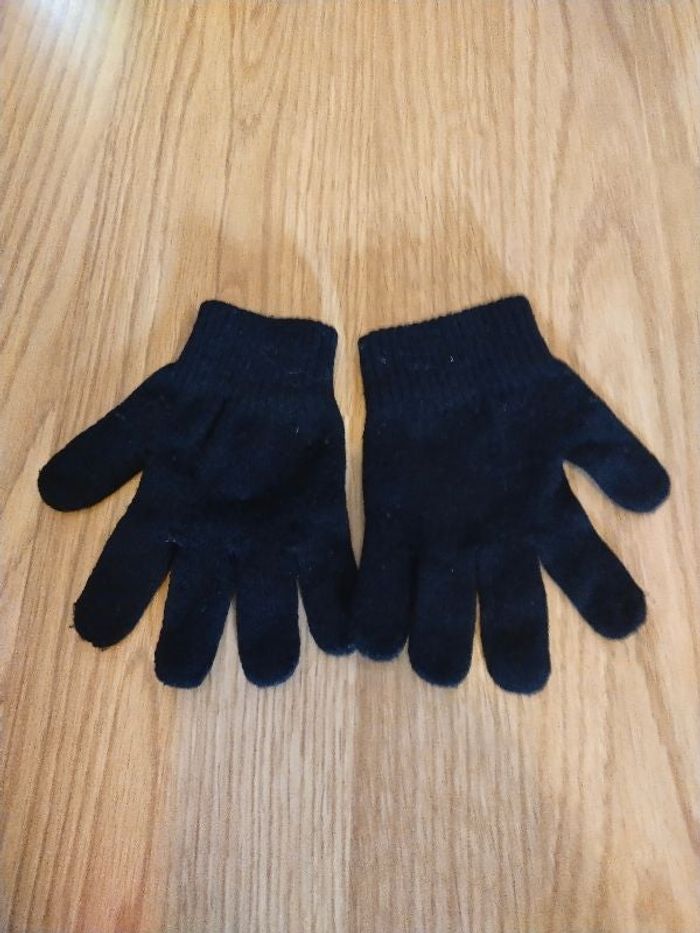 Gants laine noir